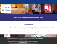 Tablet Screenshot of pensionlaplaya.com
